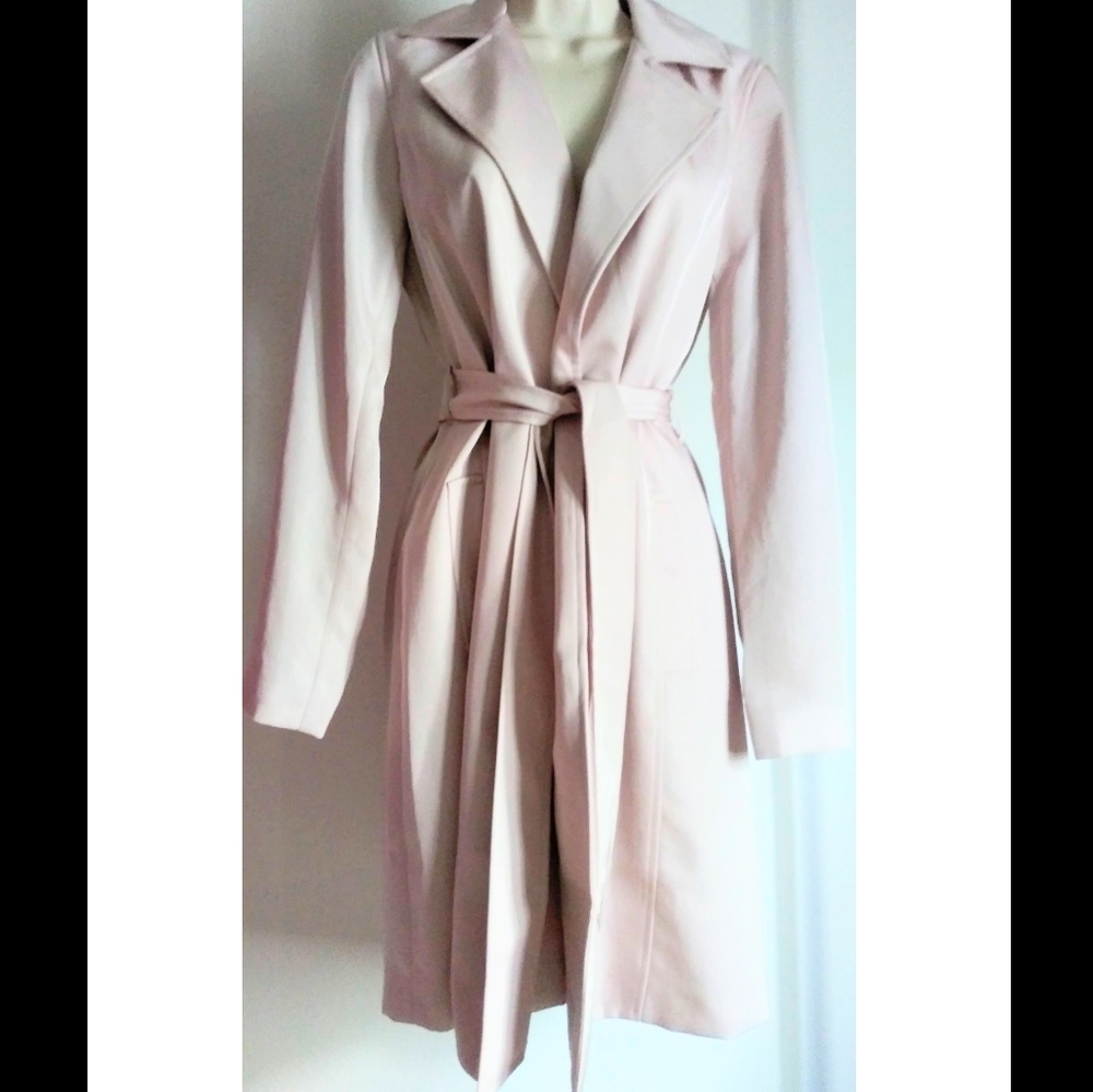 EXPRESS wrap front belted trench coat